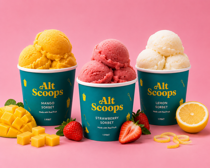 Alt Scoops Sorbet Trio