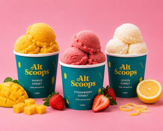 Alt Scoops Sorbet Trio