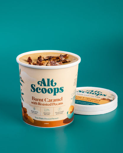 Alt Scoops Burnt Caramel with Roasted Pecans